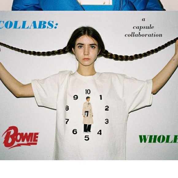 *ISO* Milk x Bowie "Clocks" tee shirt - Picture 3 of 3